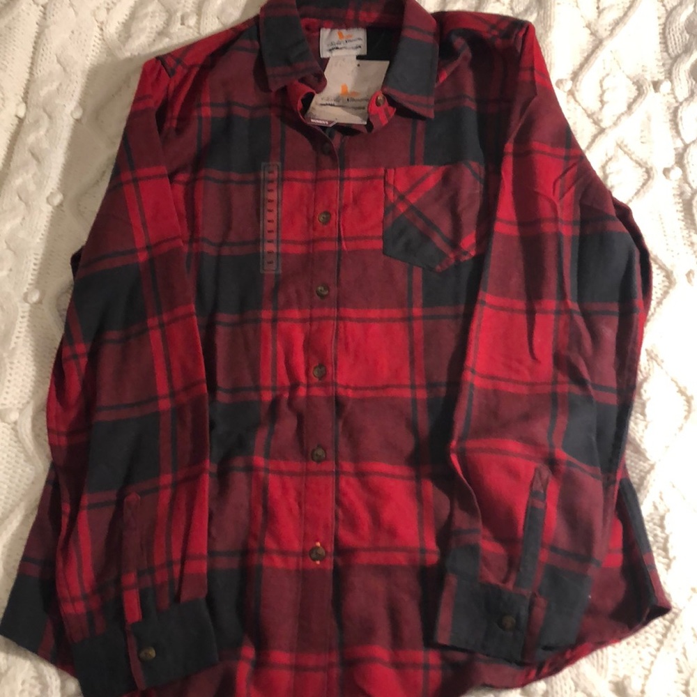 Field And Stream Red and dark grey flannel